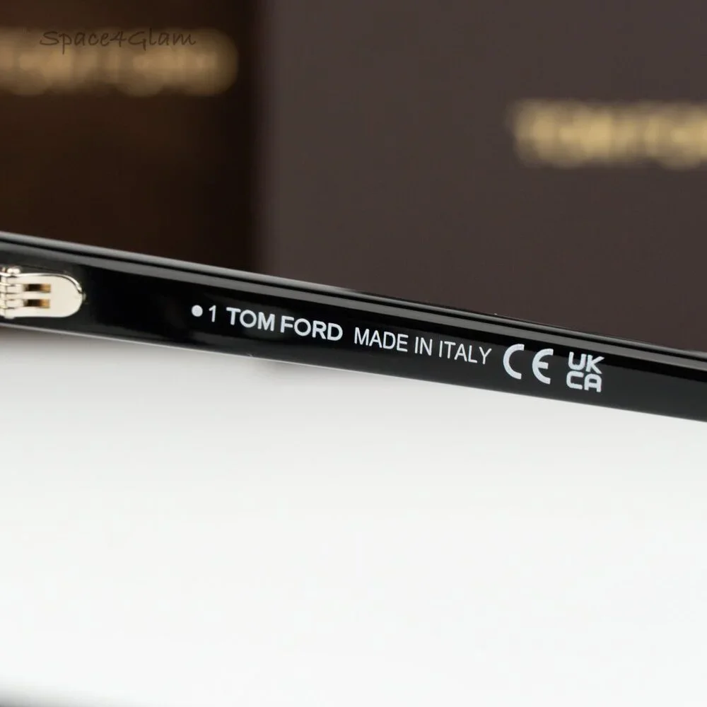Tom Ford Women Eyeglasses Black Blue Block Cat Eye FT6091-B 001 NEW AUTHENTIC